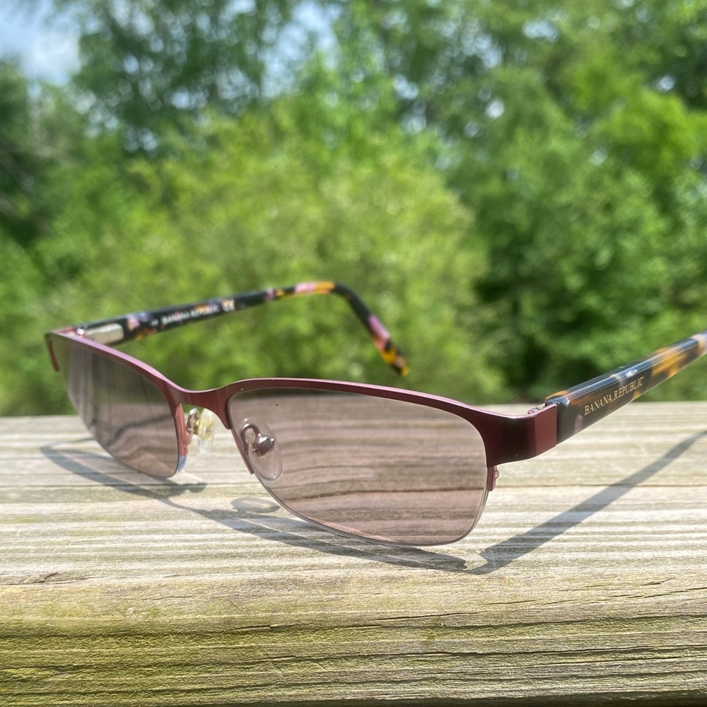 Banana Republic frames Nanette Red metallic tortoise 0RU6